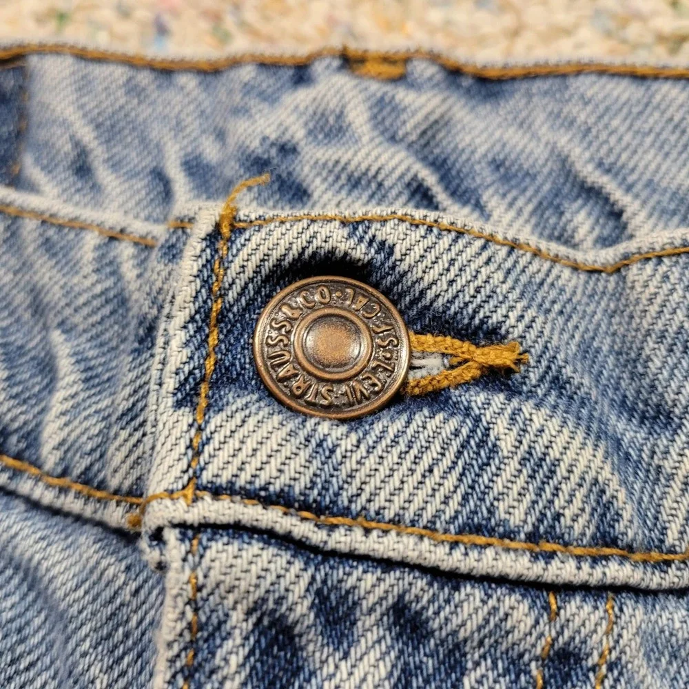 Levi's 505 Shorts Mens 38 Blue Vintage 90s Orange Tab‎ Made in USA Denim Jorts